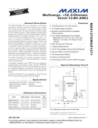 MAX1270AEAI/GG8數據表 封面