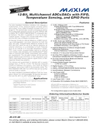 MAX1346BETX+T Datasheet Cover