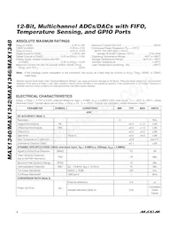 MAX1346BETX+T Datasheet Pagina 2