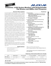 MAX1364LEUB+T Datasheet Cover