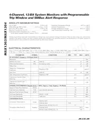 MAX1364LEUB+T Datasheet Pagina 2