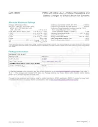 MAX14690AEWX+ Datasheet Page 3