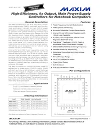 MAX1533AETJ+TG075 Datasheet Copertura