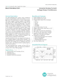 MAX15501GTJ+T Datasheet Cover