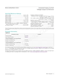 MAX15501GTJ+T Datasheet Pagina 2