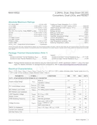MAX16922ATPN/V+T Datasheet Page 2