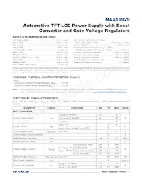 MAX16929HGUI/V+T Datasheet Page 2