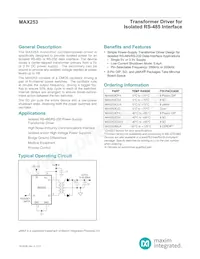 MAX253C/D Datasheet Cover