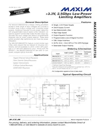 MAX3272AETP+TG05 Datenblatt Cover