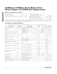 MAX3634ETM+G126 Datasheet Page 2