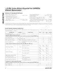 MAX3679AETJ+T Datenblatt Seite 2