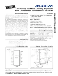 MAX3762EEP Datasheet Copertura