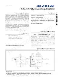 MAX3971AUTP+T數據表 封面