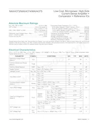 MAX4375TEUB-T Datasheet Page 2