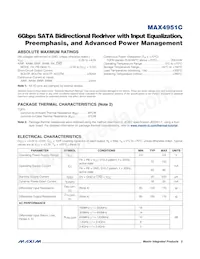 MAX4951CTP+TGH7 Datasheet Page 2