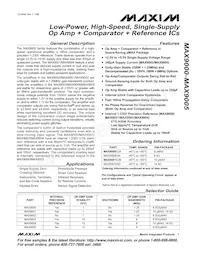 MAX9005ESA-T Datasheet Cover