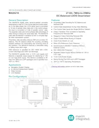 MAX9218ECM/V+TGB Datasheet Copertura