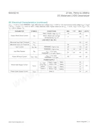 MAX9218ECM/V+TGB數據表 頁面 3