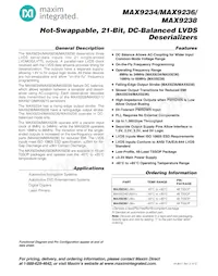 MAX9236EUM-D Datenblatt Cover