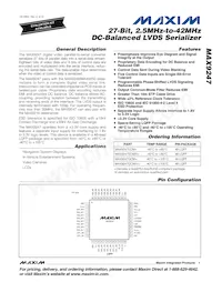 MAX9247GCM/V+TGB Datenblatt Cover