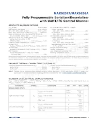 MAX9258AGCM/V+TGB Datasheet Pagina 2