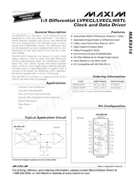 MAX9316EWP+T Datasheet Copertura