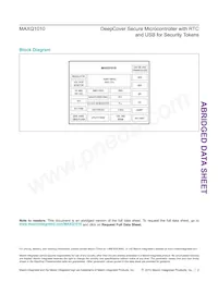 MAXQ1010-DNS+ Datasheet Pagina 2