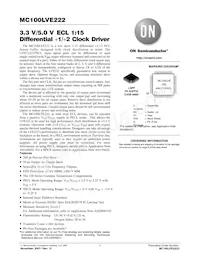MC100LVE222FAR2G Datenblatt Cover