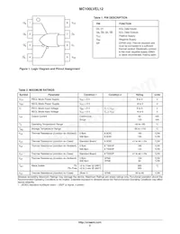 MC100LVEL12MNR4G數據表 頁面 2