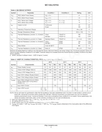 MC100LVEP05DR2G Datasheet Pagina 3