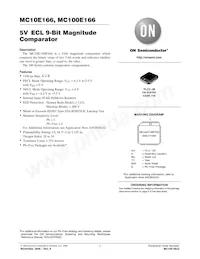 MC10E166FNR2G Datenblatt Cover