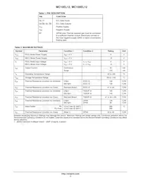 MC10EL12DTR2G Datasheet Pagina 2