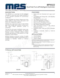 MP6922N-HGS Datenblatt Cover