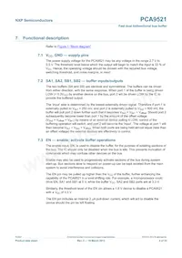 PCA9521DP Datasheet Pagina 4