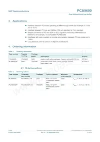 PCA9600DP/S911 Datasheet Pagina 2