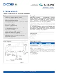 PI3EQX16904GLZHEX Datasheet Cover