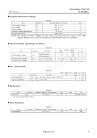 S-25C160A0I-T8T1U3數據表 頁面 5
