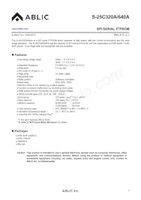 S-25C640A0I-T8T1U3 Datasheet Copertura