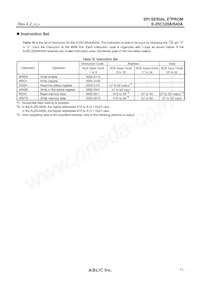 S-25C640A0I-T8T1U3 Datasheet Pagina 11