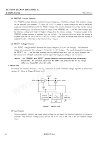 S-8424AAKFT-TB-G Datasheet Page 20