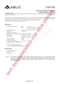 S-93L76AD0I-T8T1G Datenblatt Cover