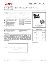 SI52111-A2-GTR Datenblatt Cover