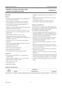 TDA3681ATH/N1C Datasheet Pagina 2