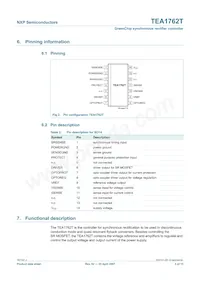 TEA1762T/N2 Datasheet Pagina 3