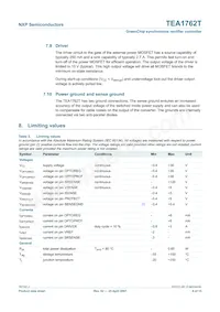 TEA1762T/N2 Datasheet Pagina 6