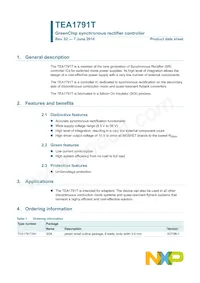 TEA1791T/N1 Datenblatt Cover
