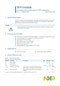 TFF11145HN/N1 Datenblatt Cover