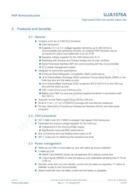 UJA1076ATW/5V0/WD Datasheet Pagina 2