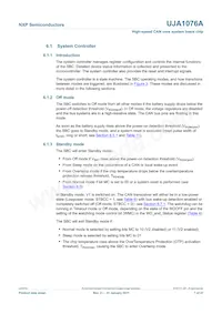 UJA1076ATW/5V0/WD Datasheet Pagina 7