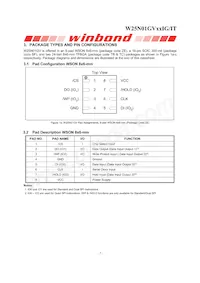 W25N01GVZEIT TR Datasheet Pagina 8